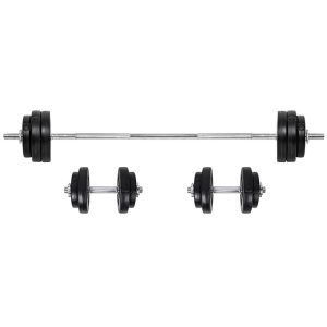 Skivstång och hantelset 3-50 kg