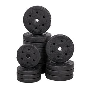Skivstång och hantelset 40 kg