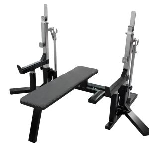 Combo Rack (Bänkpress/Knäböjsställning) Svensktillverkat Stål Svart