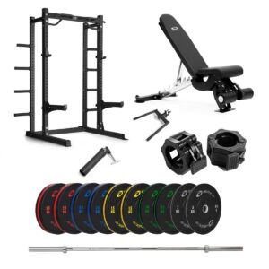 Abilica - HR 500 Half Rack Bumper färger med bänk – 170 kg