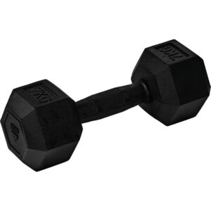 Master Fitness Nero Rubber Coated Hex, Hex hantlar