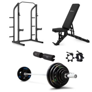 Masterfit - 300 Half Rack Olympic Styrkepaket - 150 kg