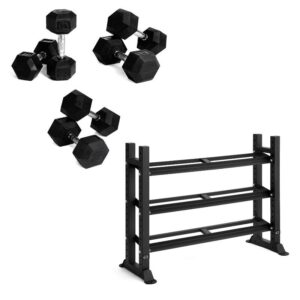 Abilica - Hantelset med ställ 6-30 kg