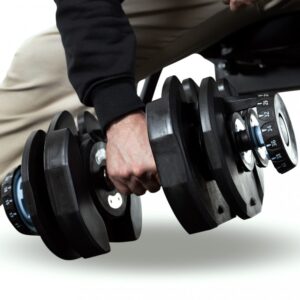 Justerbar hantel 39kg | 17 viktnivåer | Trekkrunner